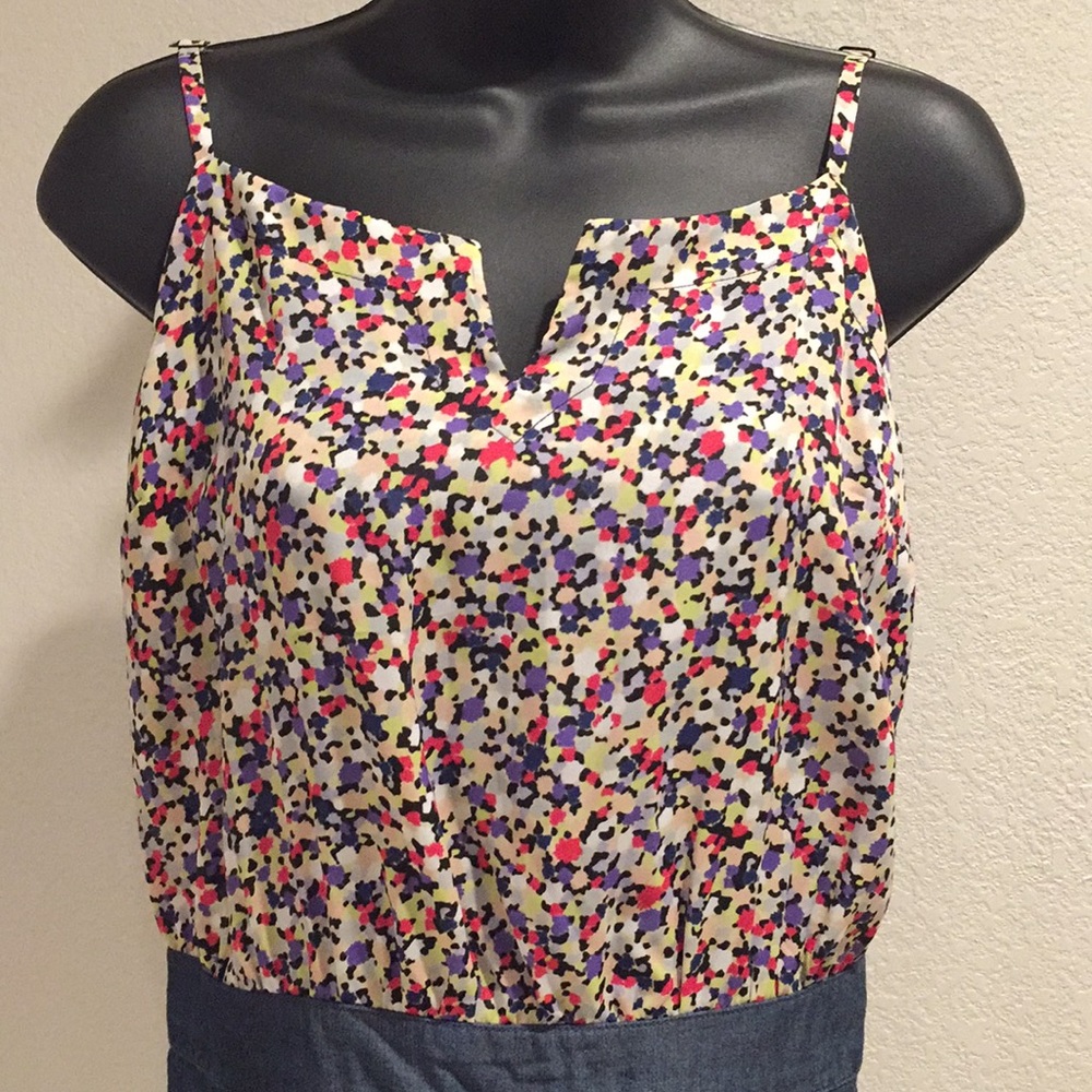 Bcbgeneration Chambray Romper Spaghetti Straps - image 2